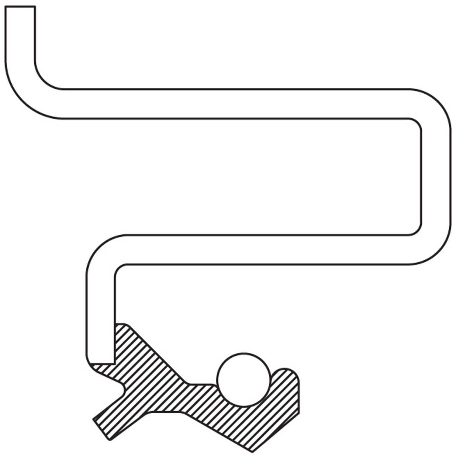 AUTO EXTRA/BEARING-SEALS-HUB ASSEMBLIES - Differential Pinion Seal - AXJ - 100712v