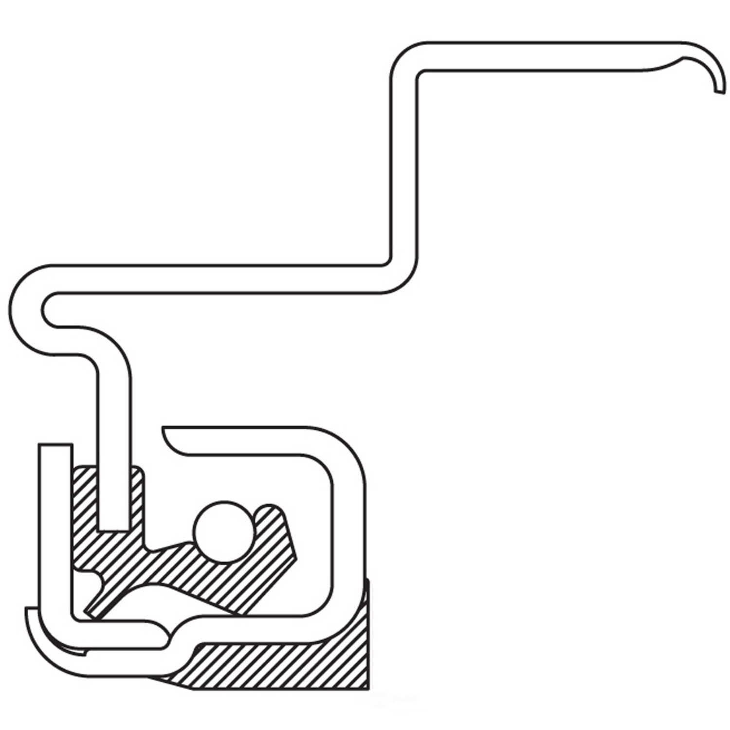 AUTO EXTRA/BEARING-SEALS-HUB ASSEMBLIES - Wheel Seal - AXJ - 370182a