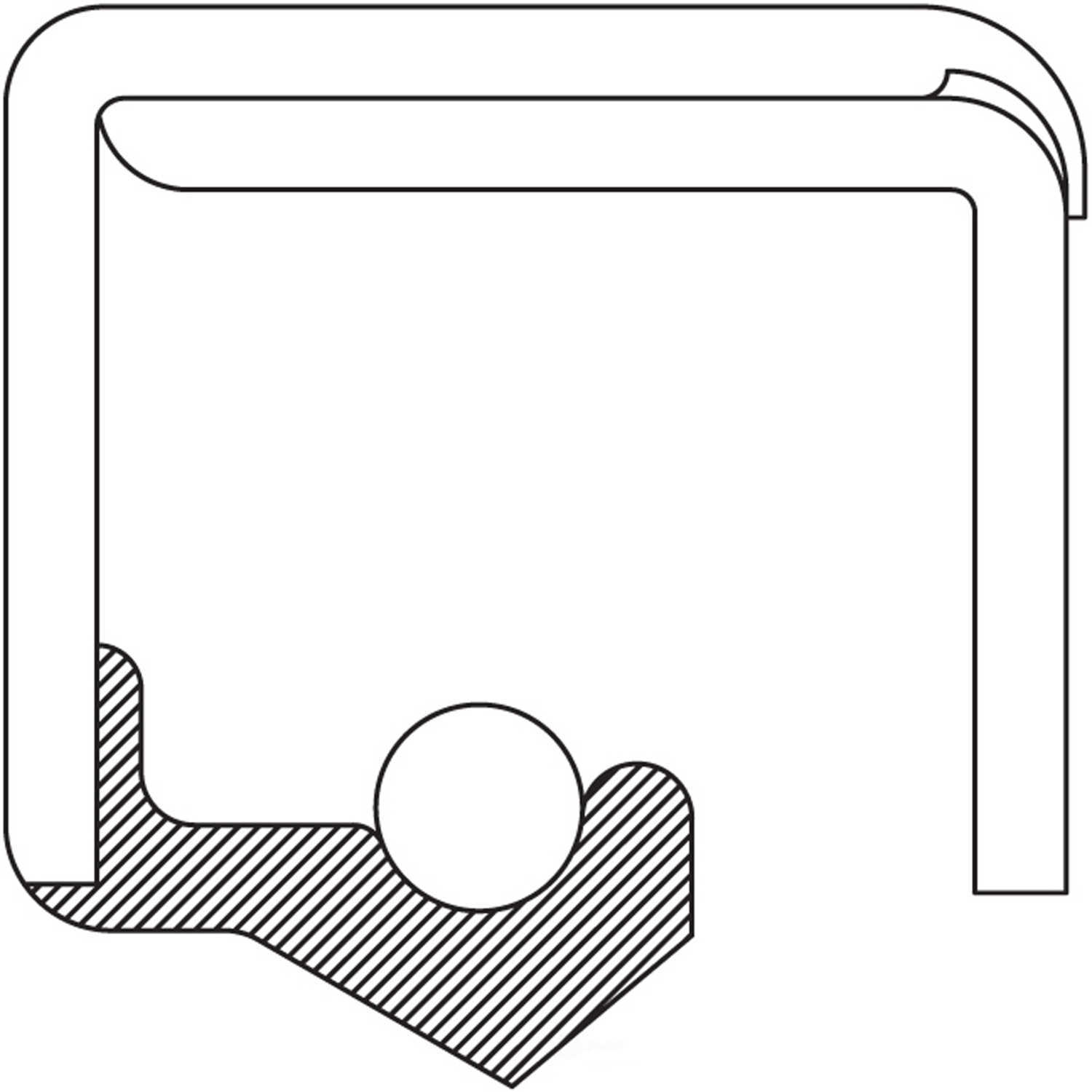 AUTO EXTRA/BEARING-SEALS-HUB ASSEMBLIES - Differential Pinion Seal - AXJ - 6808n