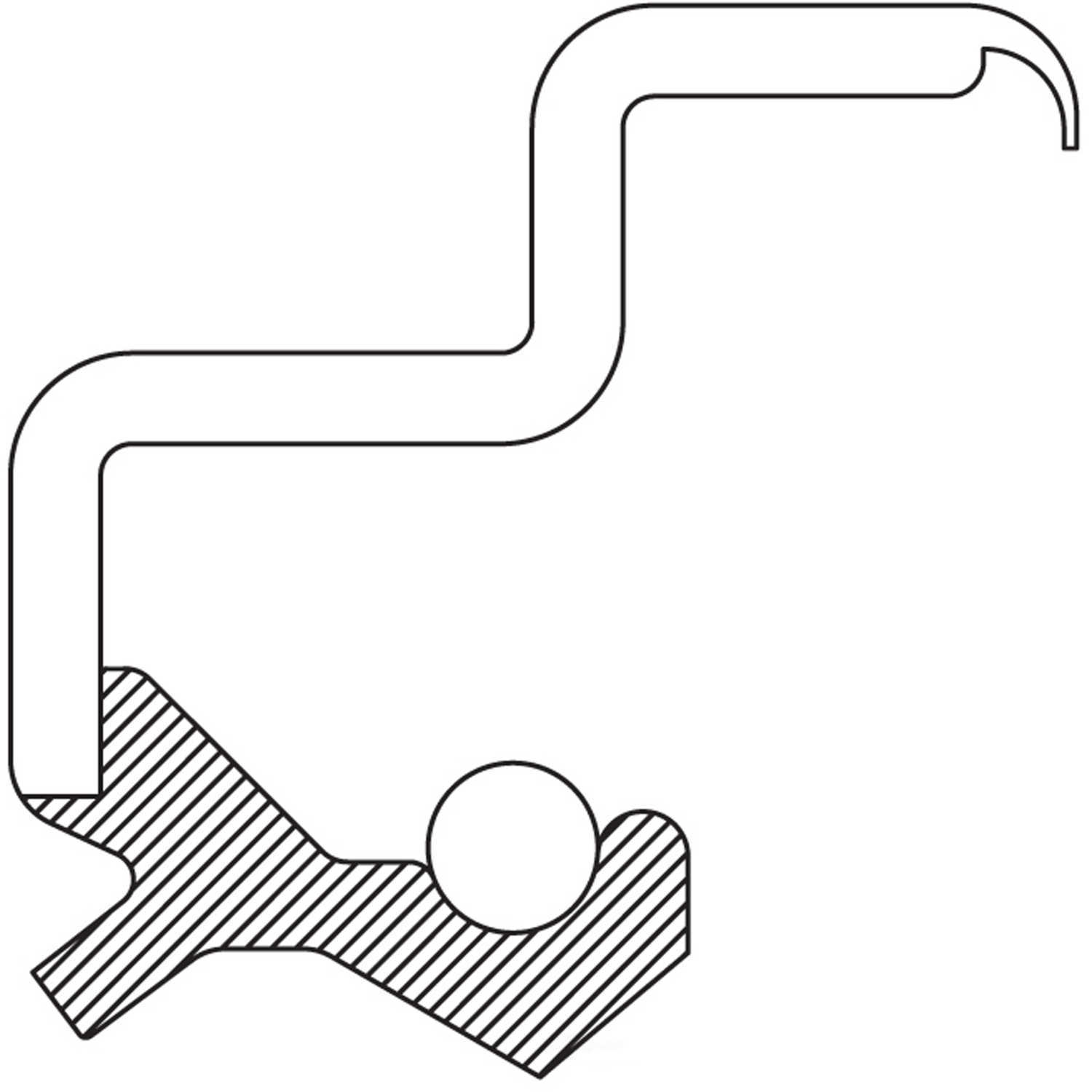 AUTO EXTRA/BEARING-SEALS-HUB ASSEMBLIES - Differential Pinion Seal - AXJ - 722250