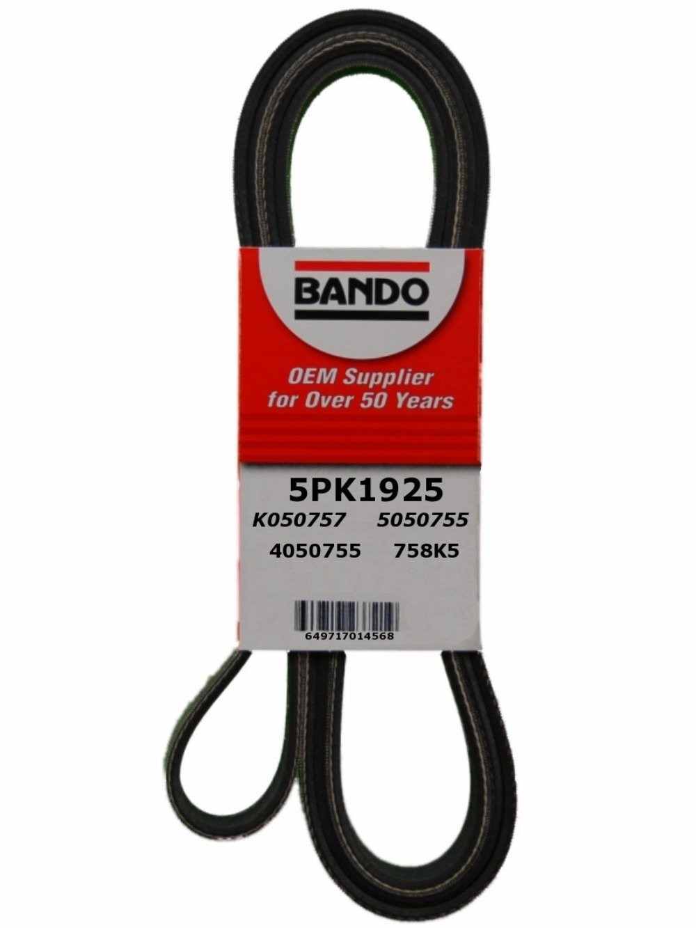 BANDO - Rib Ace Precision Engineered V-Ribbed Belt - BWO 5PK1925
