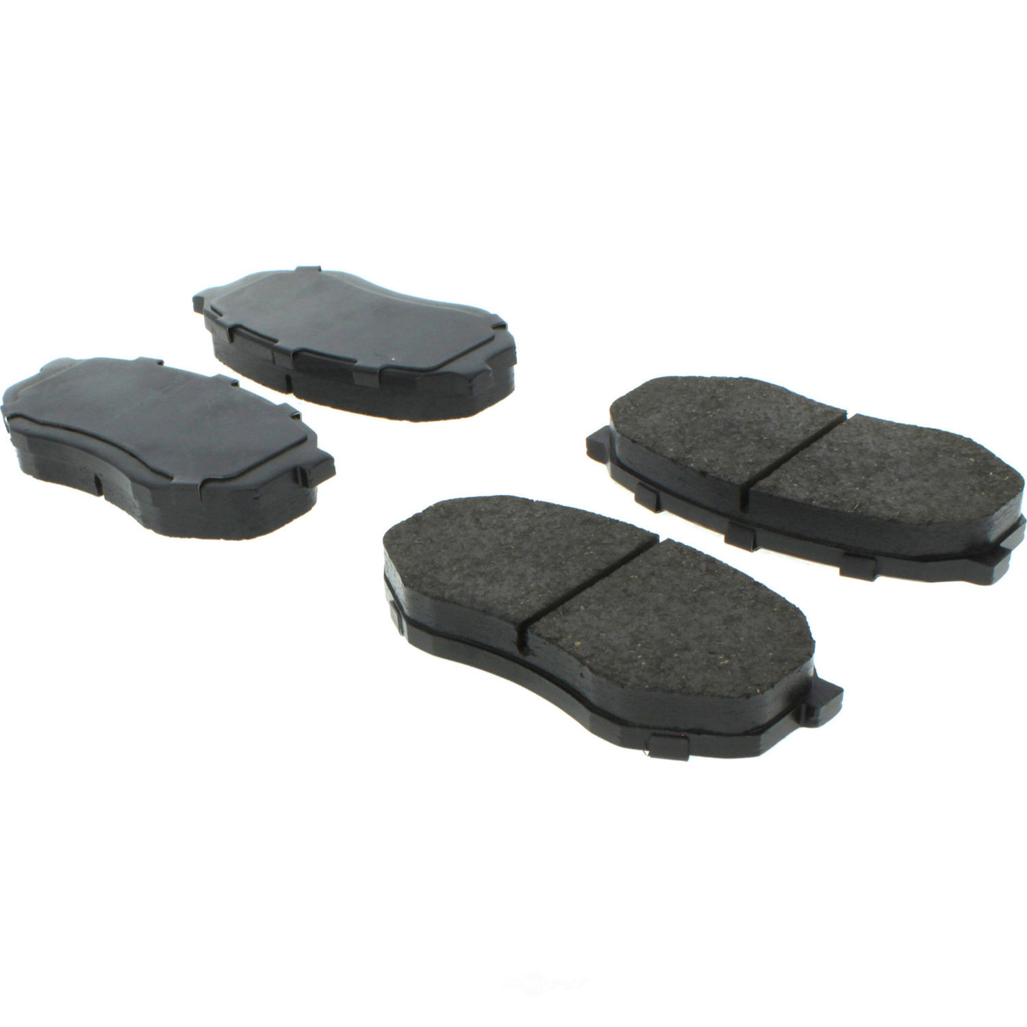 Disc Brake Pad Set-Premium Semi-Met Pads with Shim and Hardware Front Centric