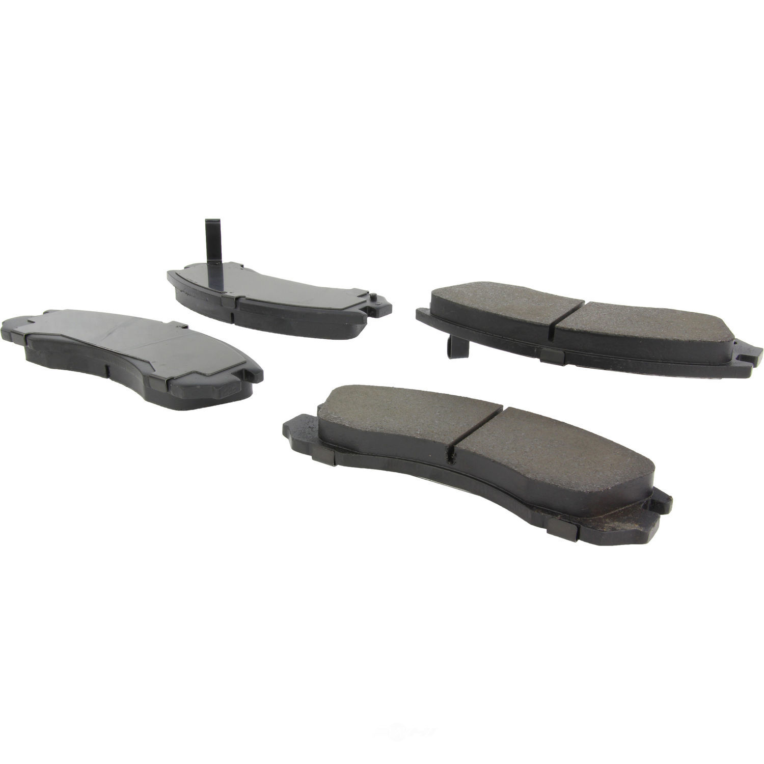 Disc Brake Pad Set-Premium Semi-Met Pads with Shim and Hardware Front Centric