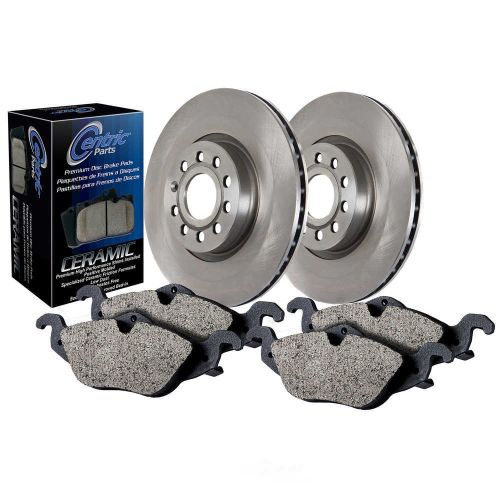 CENTRIC PARTS - Select Pack - Single Axle Disc Brake Pad & Rotor Kit - CEC 908.63506