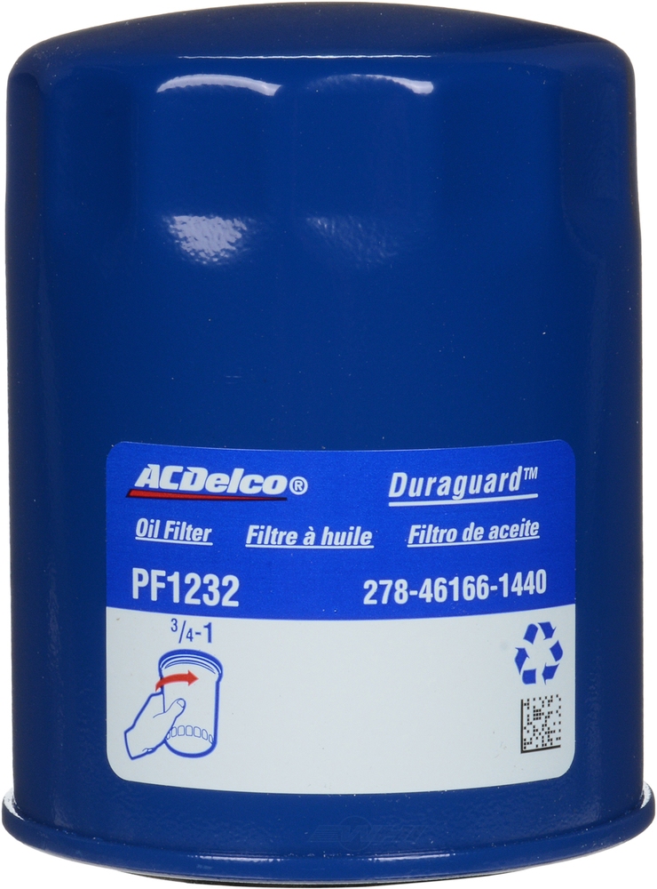 ACDELCO GOLD/PROFESSIONAL - Engine Oil Filter - DCC PF1232