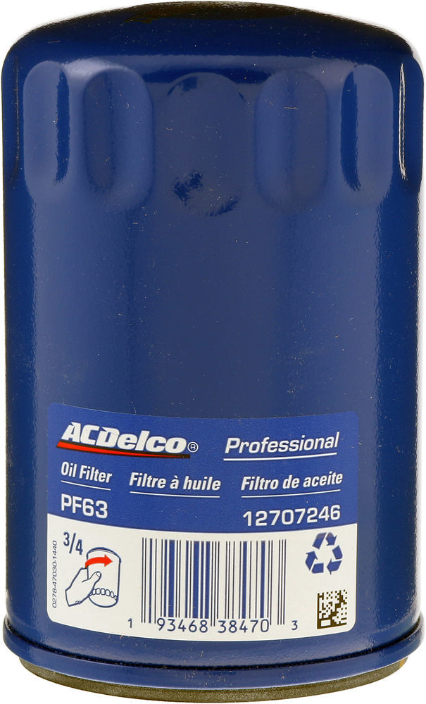 ACDELCO GOLD/PROFESSIONAL - Durapack Engine Oil Filter - Pack of 12 - DCC PF63F