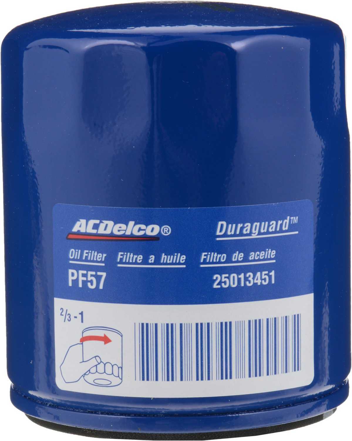 ACDELCO GOLD/PROFESSIONAL - Engine Oil Filter - DCC PF57