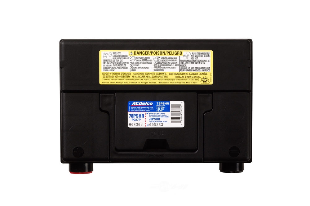 ACDELCO PROFESSIONAL CANADA Silver High Reserve Battery Part Number