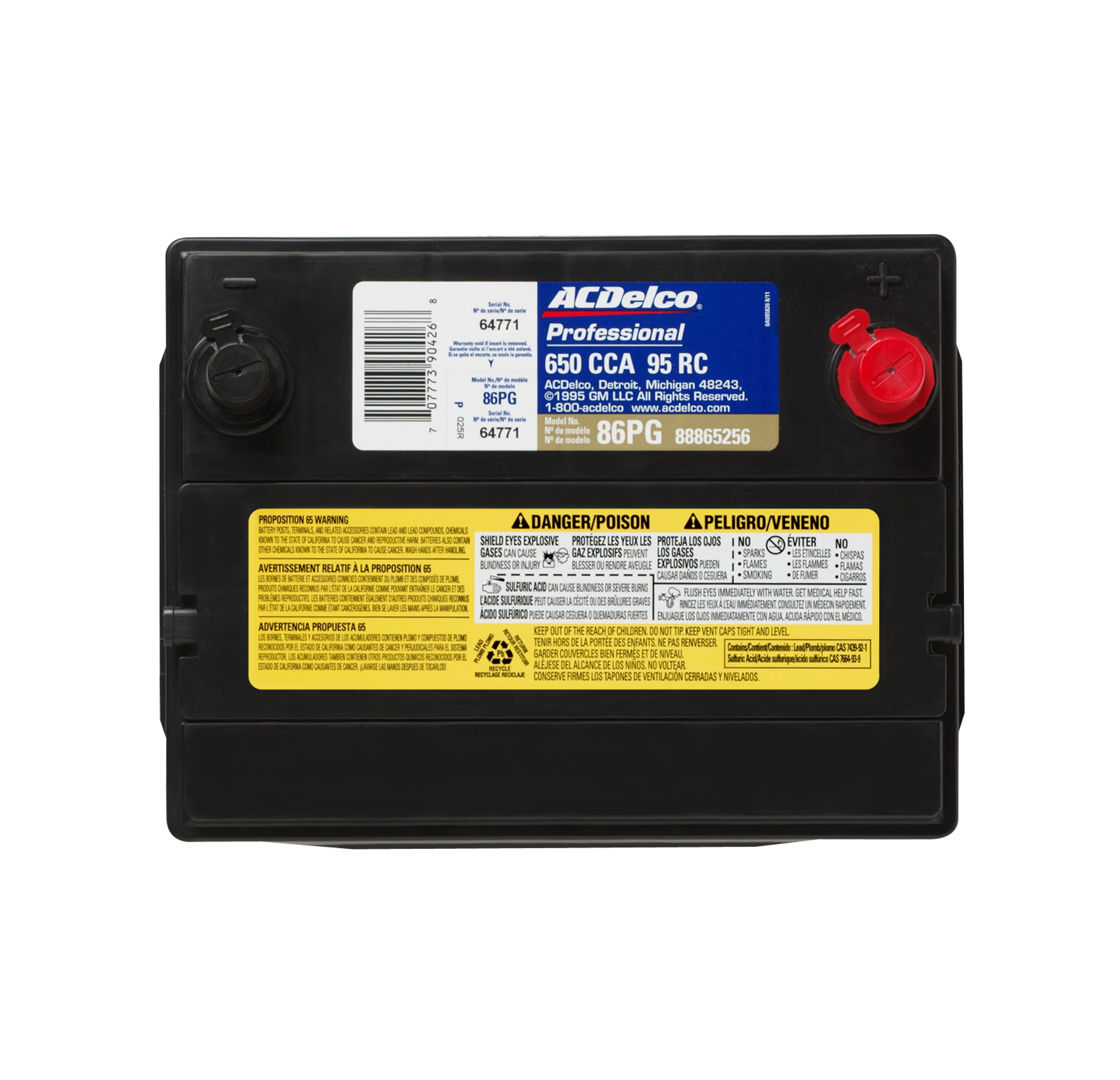 ACDELCO PROFESSIONAL Battery 86PG Pro Auto Parts World