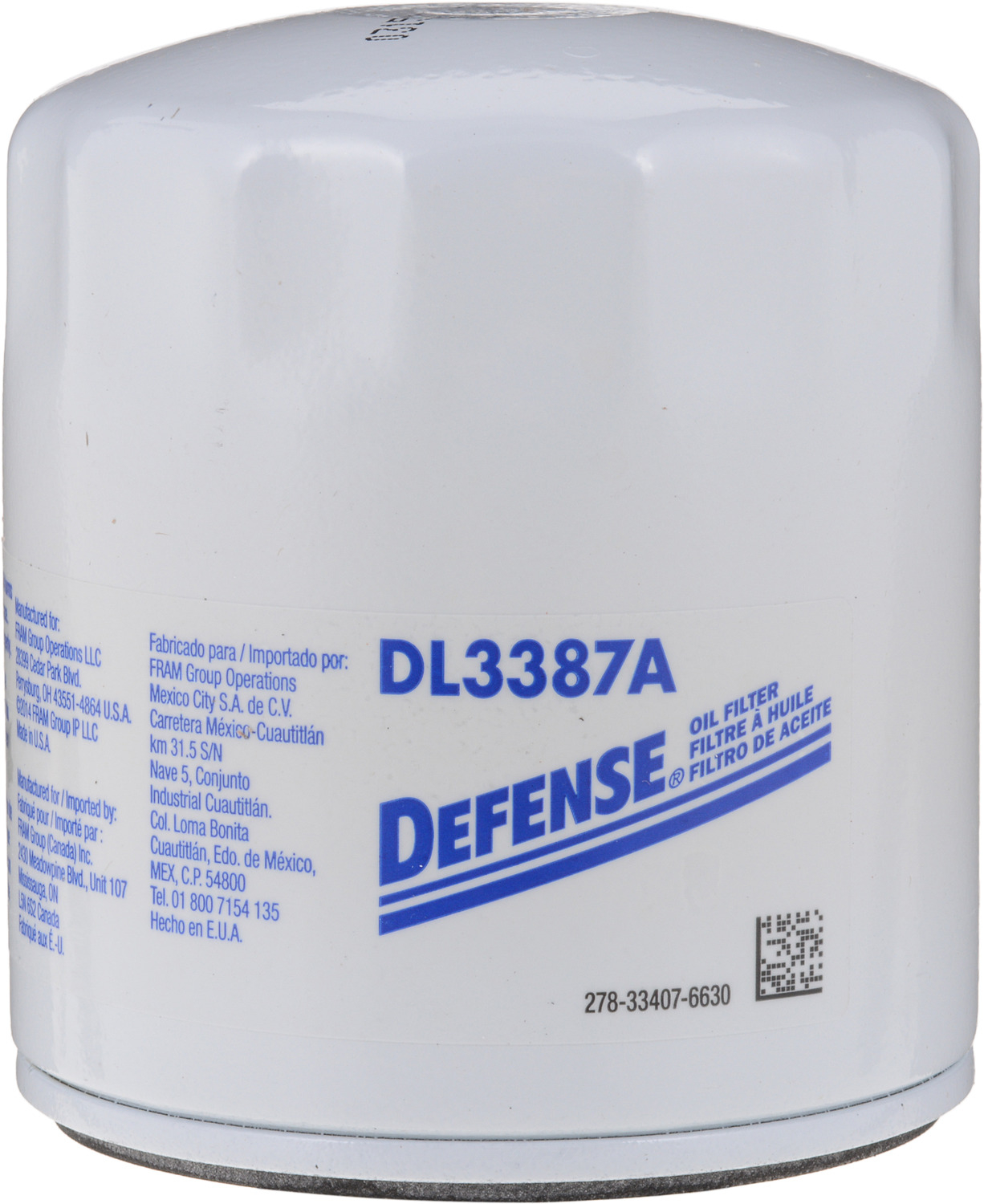 DEFENSE FILTERS (FRAM) - Engine Oil Filter - DFN DL3387A