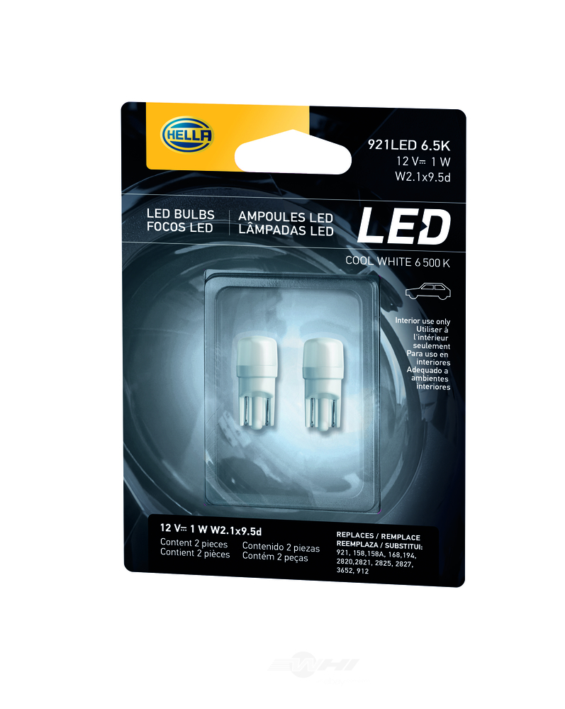 HELLA - HELLA - LED Miniature Bulb with Color Temperature of 6500K. For Cooler A - HLA 921LED 6.5K