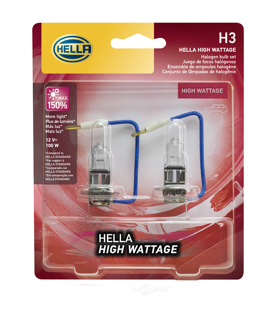 HELLA - Hella Fog Light Bulb - HLA H3 100WTB