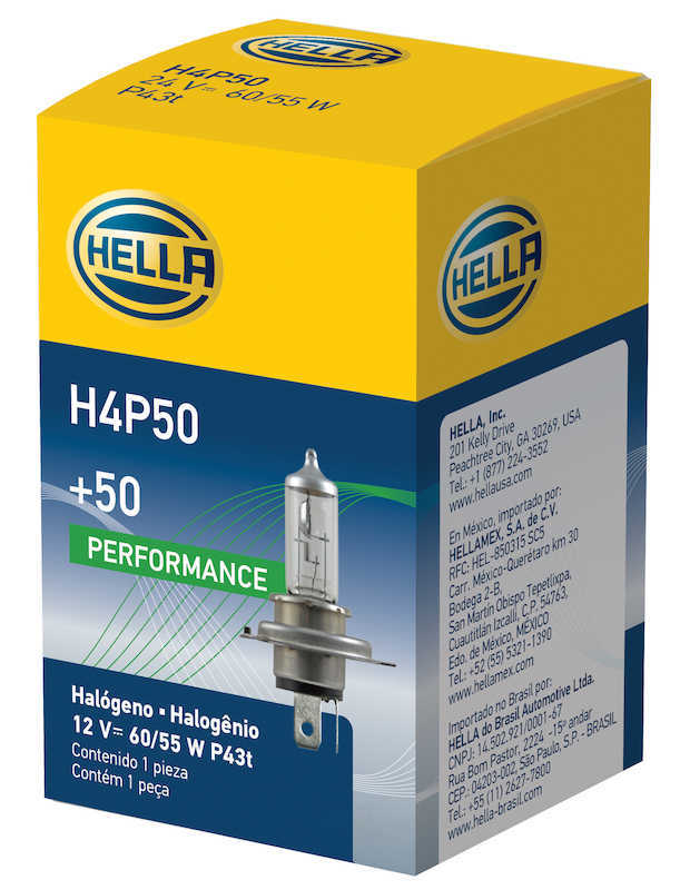 HELLA - Hella Headlight Bulb - HLA H4P50