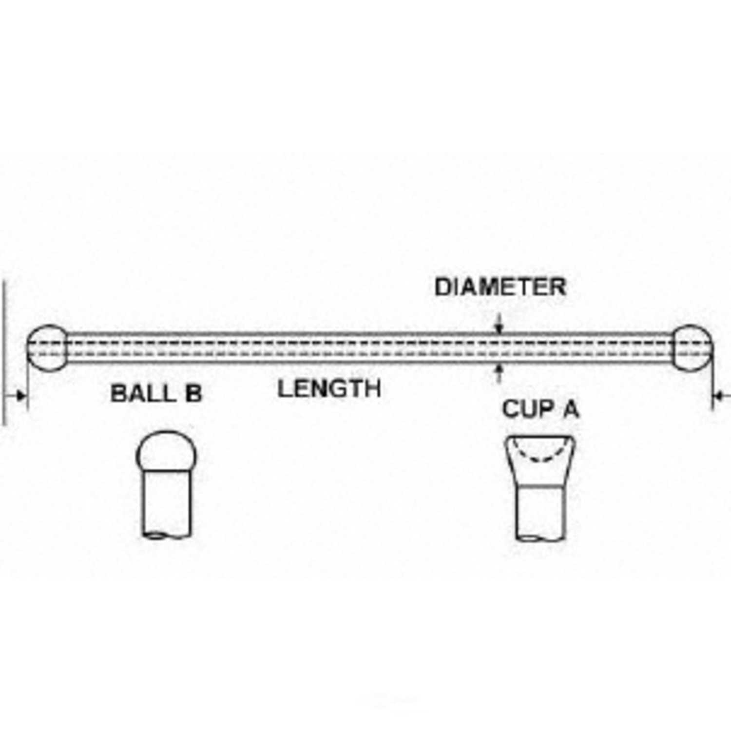 Engine Push Rod Sealed Power RP-3132