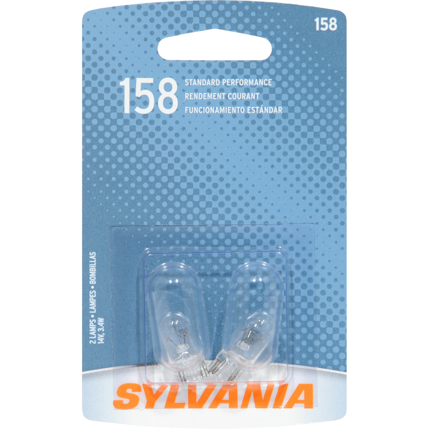 SYLVANIA RETAIL PACKS - Blister Pack Twin Parking Light Bulb - SYR 158.BP2