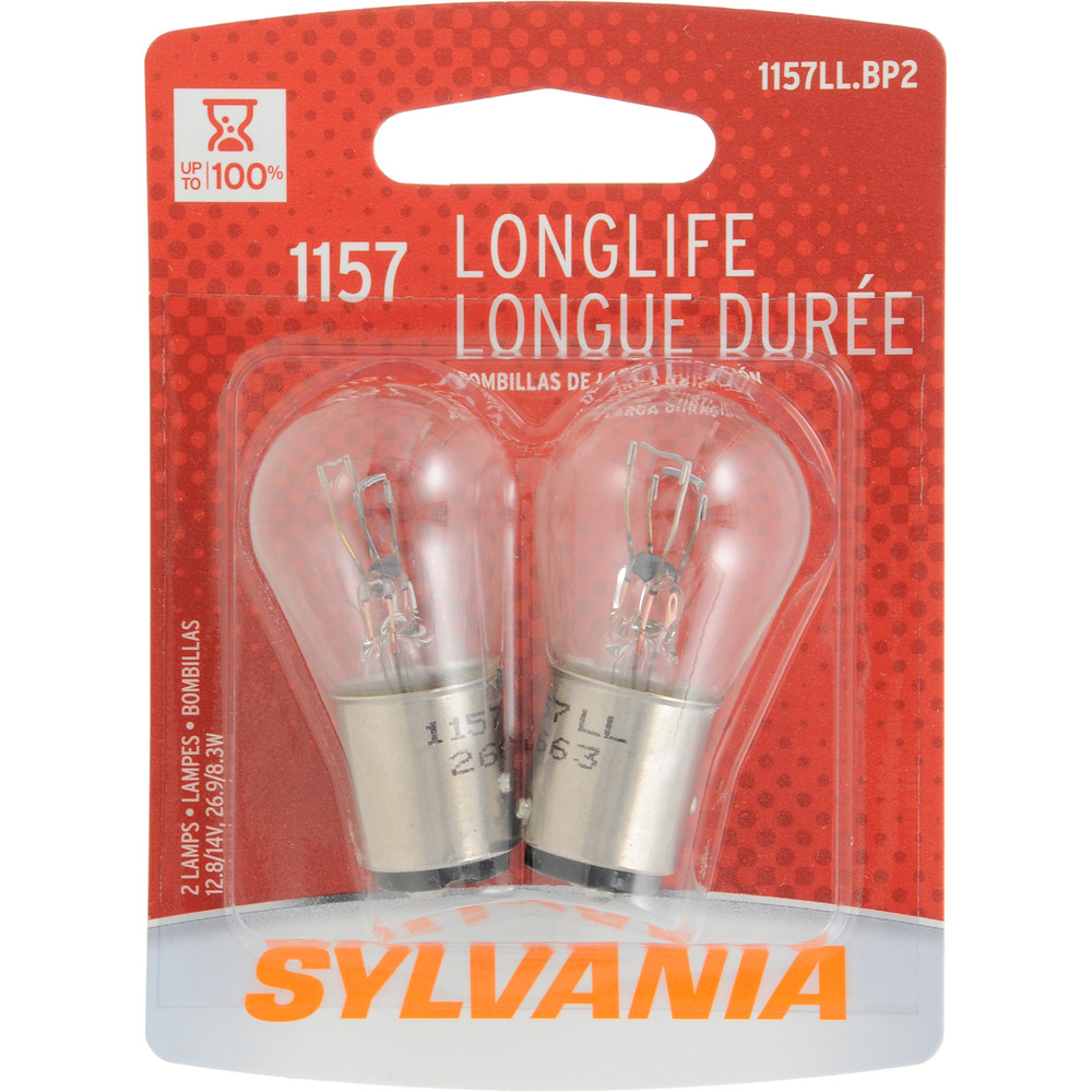 SYLVANIA RETAIL PACKS - Long Life Blister Pack Twin Brake Light Bulb - SYR 1157LL.BP2