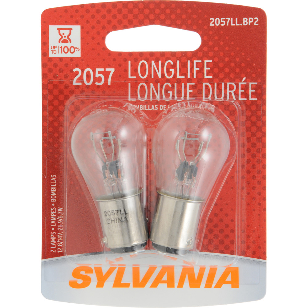SYLVANIA RETAIL PACKS - Long Life Blister Pack Twin Turn Signal Light Bulb - SYR 2057LL.BP2