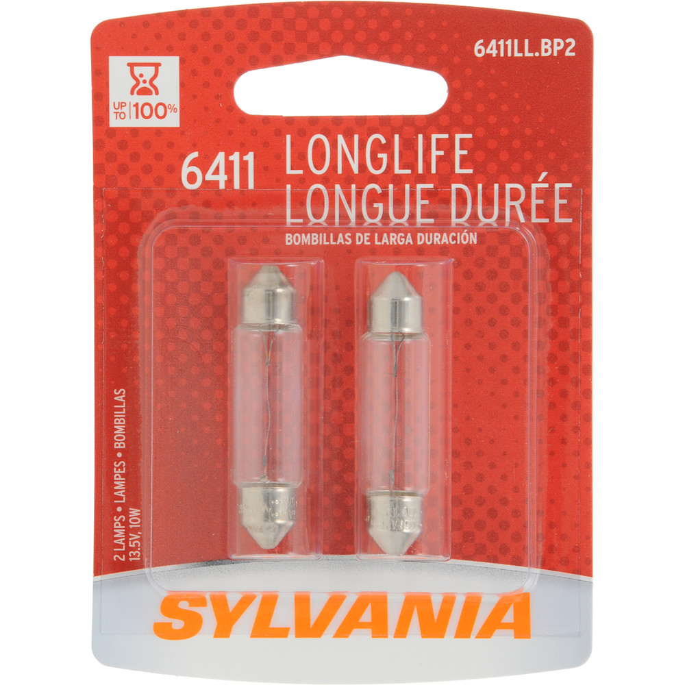 SYLVANIA RETAIL PACKS - Long Life Blister Pack Twin Map Light Bulb - SYR 6411LL.BP2