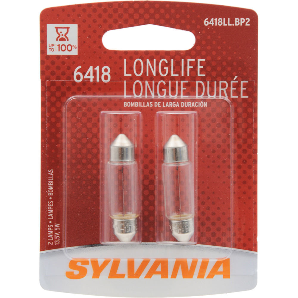 SYLVANIA RETAIL PACKS - Long Life Blister Pack Twin License Light Bulb - SYR 6418LL.BP2