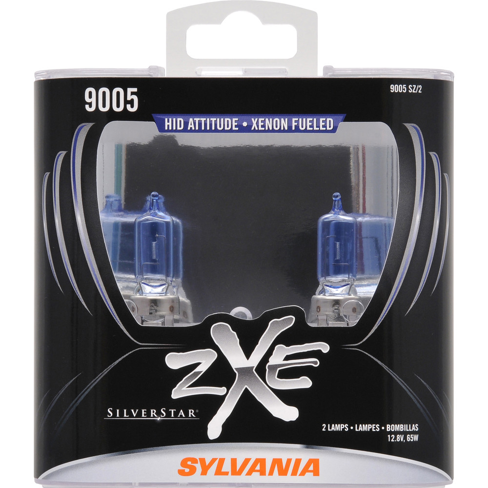 SYLVANIA RETAIL PACKS - SilverStar zXe Plastic Box Twin Headlight Bulb - SYR 9005SZ.PB2